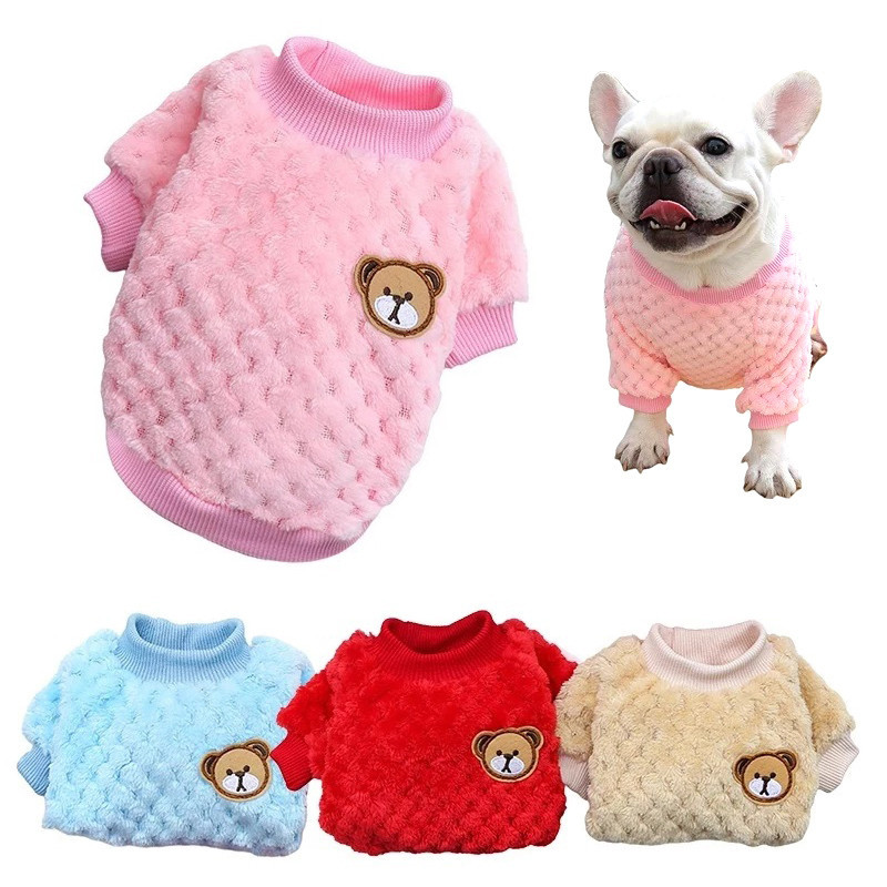 Roupa De Cachorro Moletom Para Cães Gato E Médio Pequeno Pet Camisola Pelúcia De Estimação Casaco