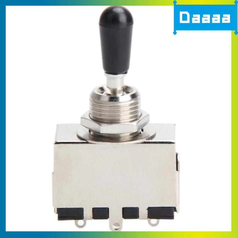 [Zzxitwyq] Chave Seletora De Captador De 3 Vias Selada Para Botão Preto De Guitarra Elétrica LP