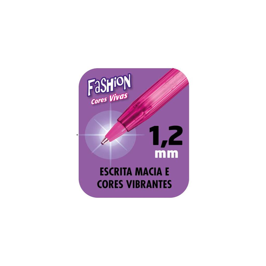 Caneta esferográfica Cristal 1.2 Ponteiras Sortidas display com 12 unidades Bic · foto 2