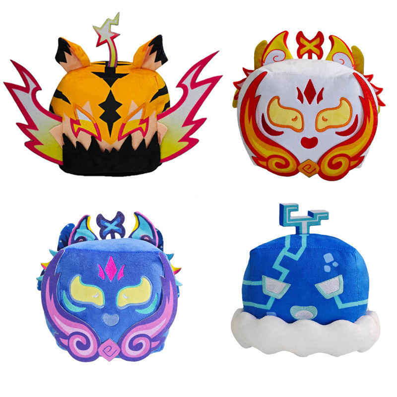 Brinquedo de Pelúcia Blox Fruit, Boneco Blox Fruits, Boneco Dragão Blox Fruits, Brinquedo de Pelúcia Tigre Fofo