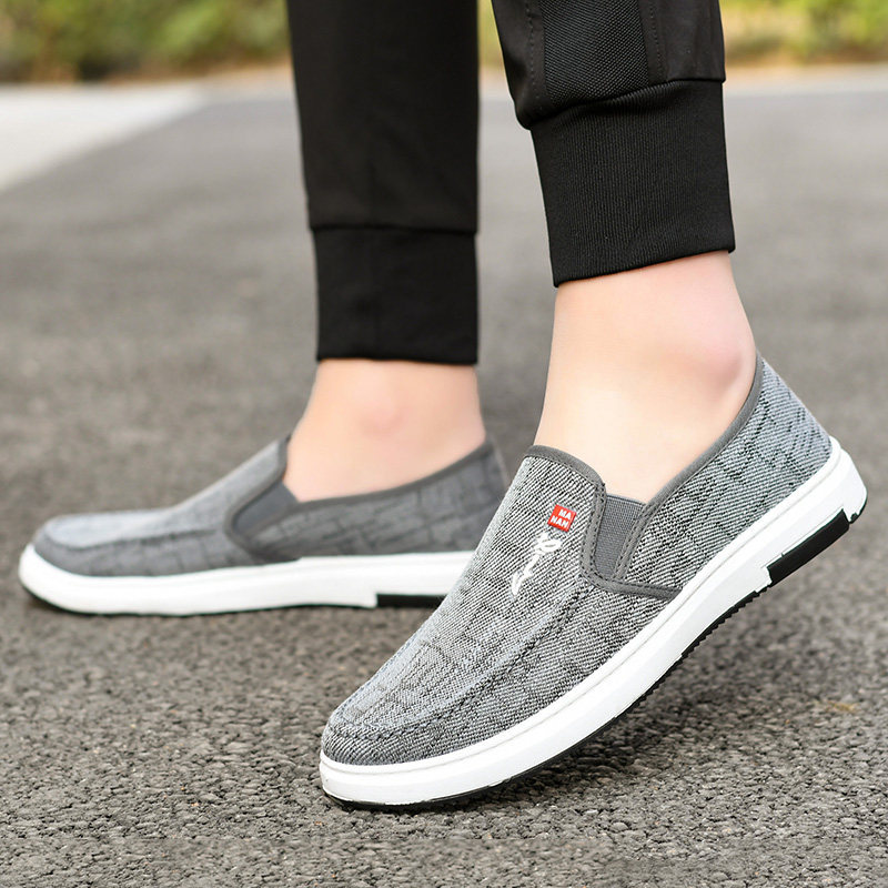 Sapatos masculinos antigos de pano de pequim sapatos masculinos outono novo estilo sapatos respiráveis sapatos de lona m