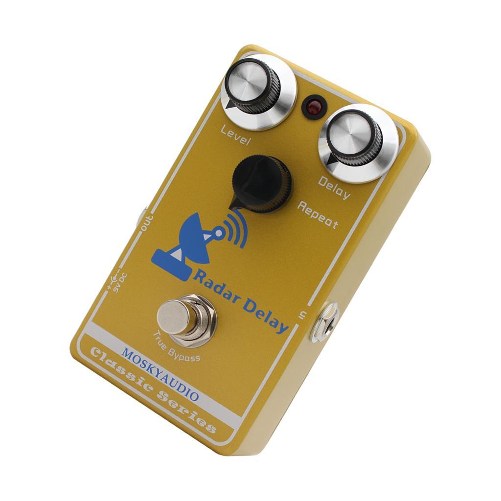 photop-BR summina Pedal de atraso analógico vintage para guitarra, efeito clássico elétrico com circuito digital
