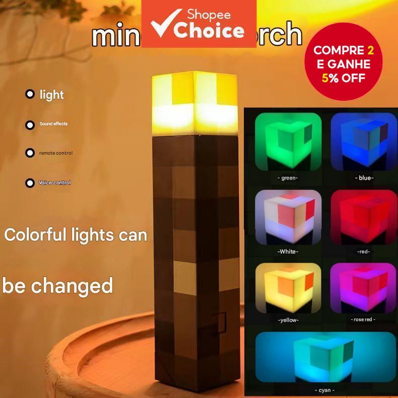 Brownstone Tocha Lâmpada Quarto Luz Decorativa 4 Cores LED Night Light Carregamento USB Com Fivela Crianças Presente Ade