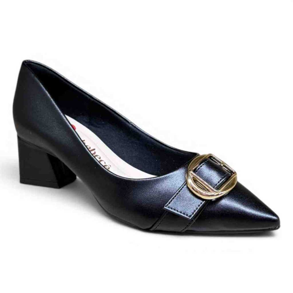 SCARPIN BEBECÊ B+ T3848-575 SALTO BLOCO BICO FINO FORMAL