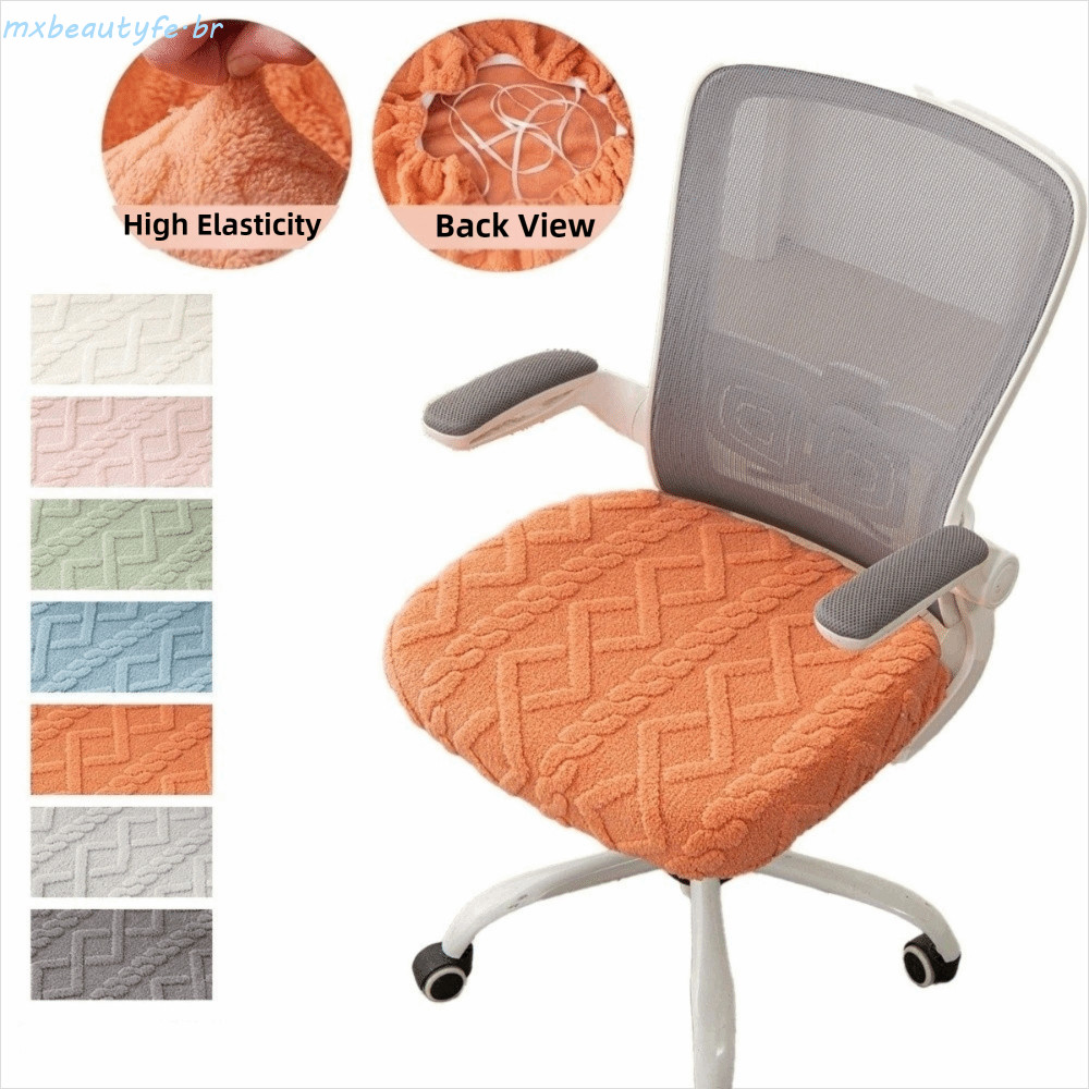 Assento Para Cadeira De Computador MXBEAUTYFE , Capas Elásticas Espessadas Antiderrapantes Cadeiras Em Jacquard , Removí