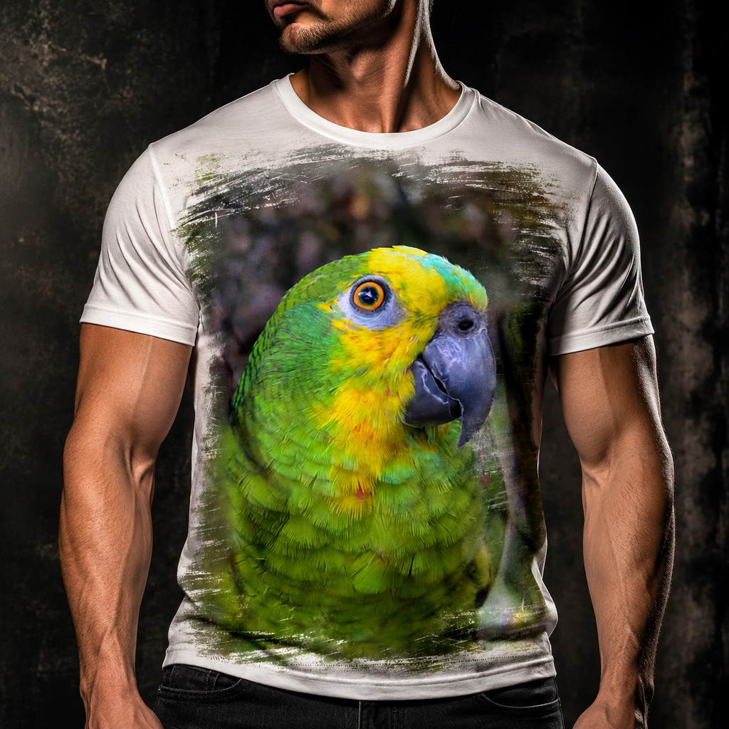 Camisa Camiseta Masculina Ave Passaro Papagaio 3
