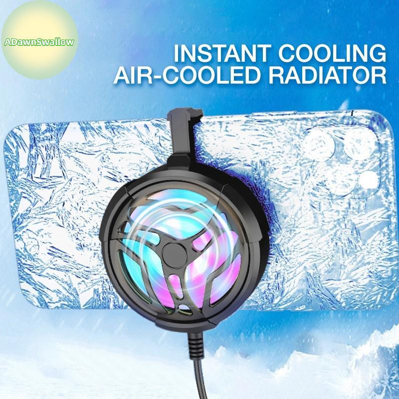 ADS Mini Ventilador De Resfriamento De Telefone Inteligente Turbo Gaming Mobile Gamepad Cooler Celular Tipo-C Radiador D