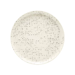 Prato De Sobremesa Em Cerâmica 20Cm Flat Chuvisco Oxford
