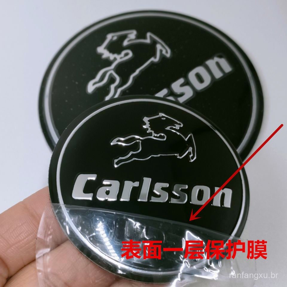 Adesivo de logotipo para capa, adesivo para cubo de roda, volante de pneu, capa de modificação Mercedes-Benz, centro 56m