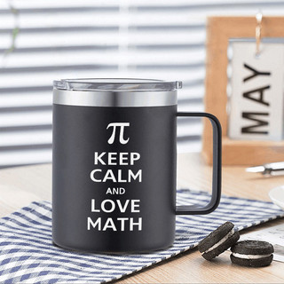 Mantenha A Calma E Adora Matemática Xícara De Café Isolada Criativa