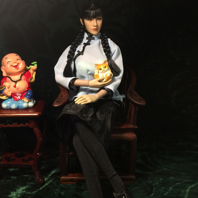 1/6 roupas de soldado JO república da China uniforme escolar bjd Lan PH uniforme 40cm feminino boneca corpo modelo TBL a