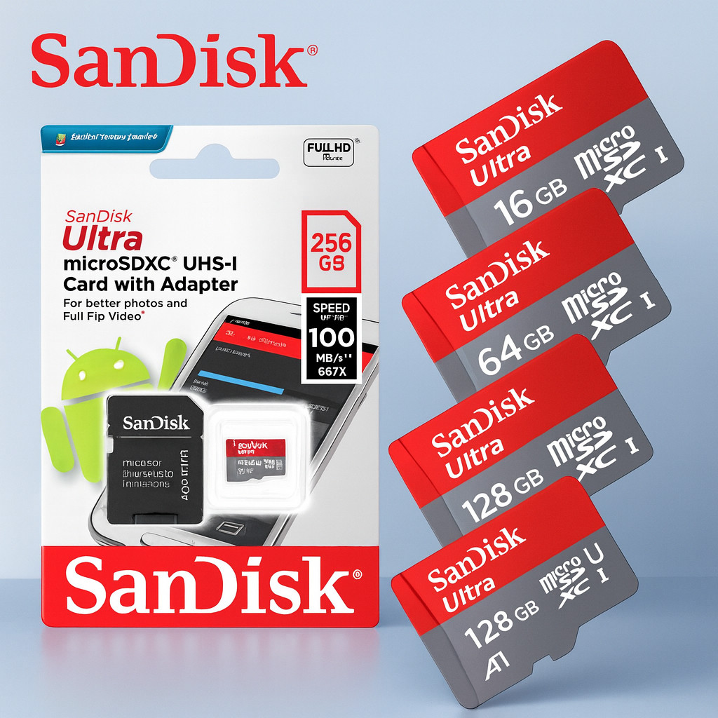 Cartão De Memória MicroSd 128GB - 1TB Classe A10 Ultra Câmeras de Segurança Drone