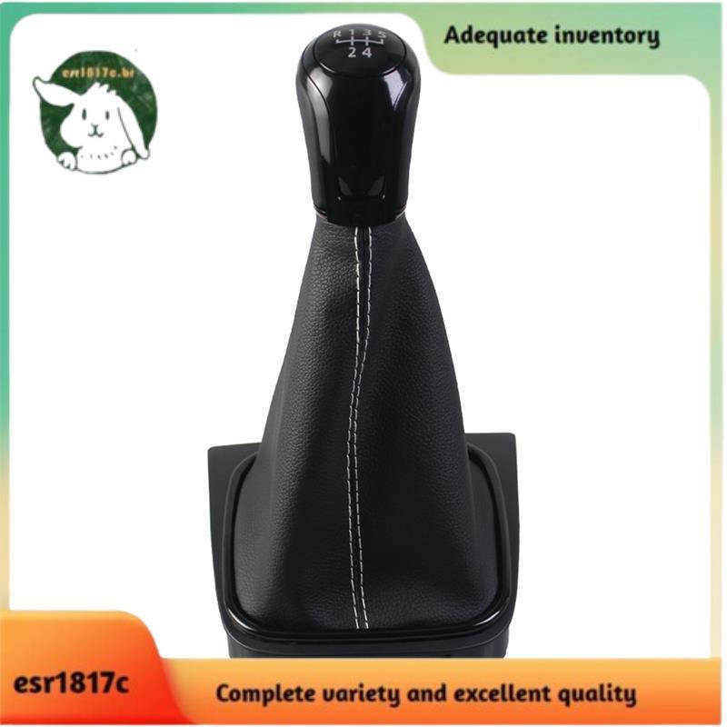 5 6 Velocidades Botão De Mudança De Engrenagem Shifter Alavanca Gaiter Boot Capa Colar Golf 6 MK5 MK6 2005 2006 2007-201