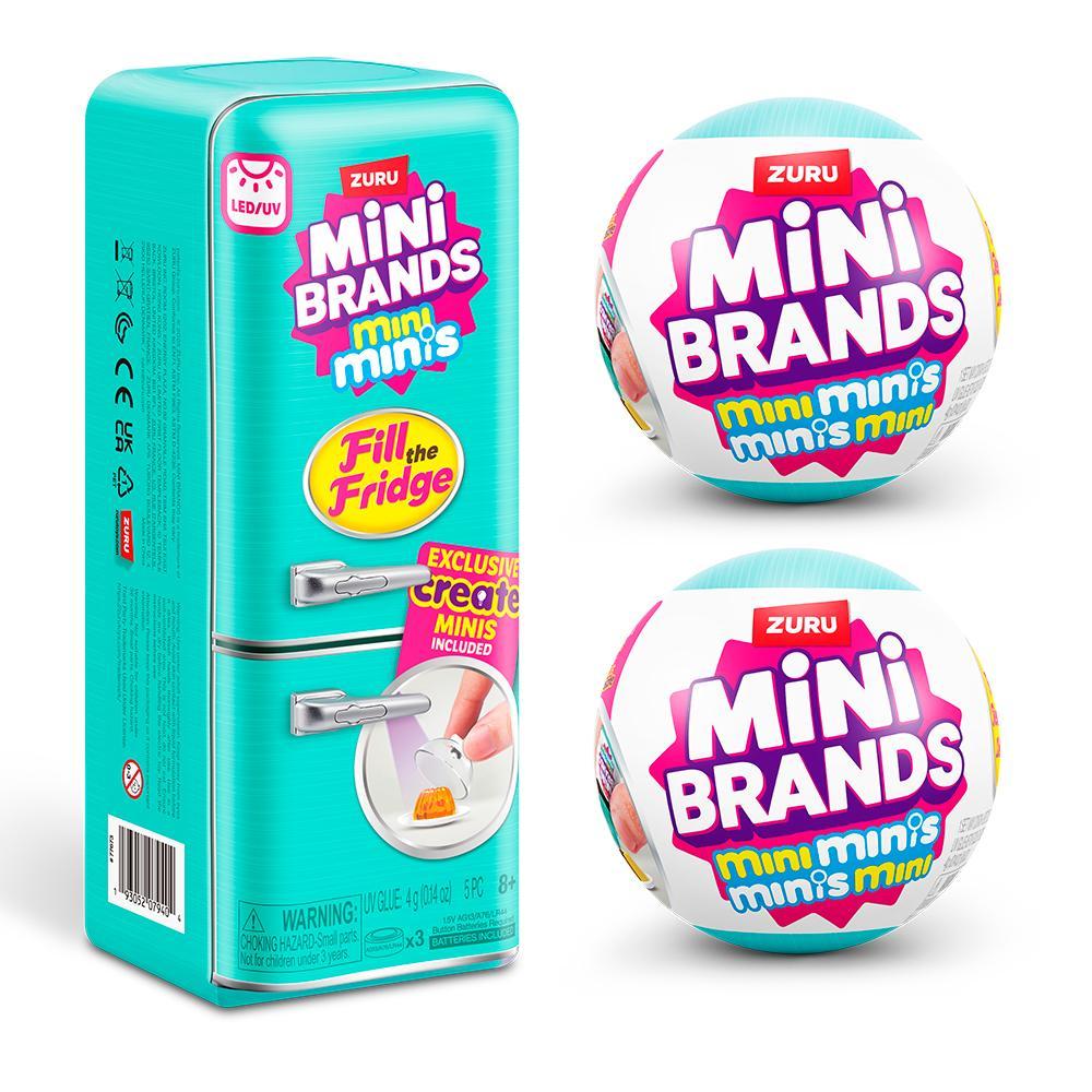 Kit Geladeira + 2 Mini Brands Fill The Fridge Mini Brands