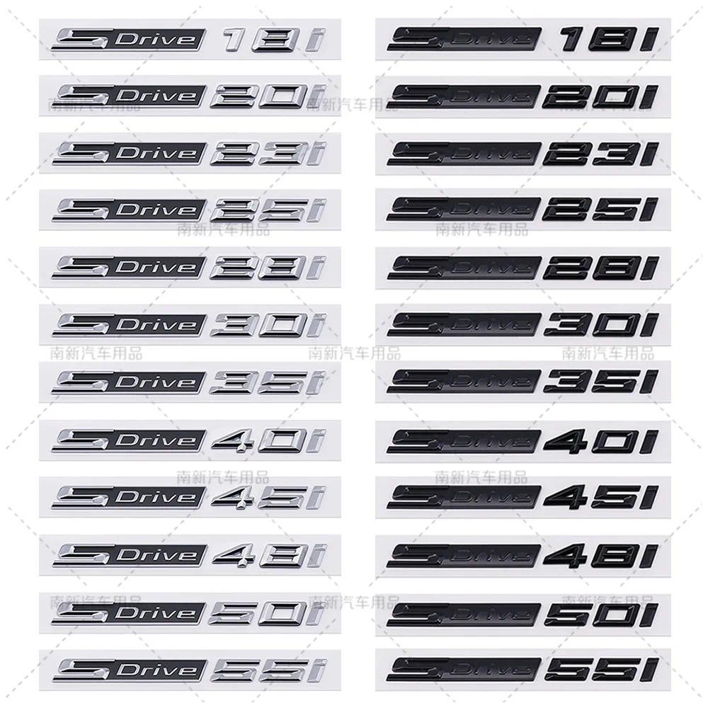 3D SDrive 18i 20i 23i 25i 50i 30i 35i 40i 45i Carta Logo Carro Traseiro Tronco Emblema Decalque Adesivo Para BMW X1 X2 X