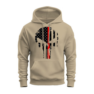 Blusa de frio Moletom Premium Estampado Algodão Bolso e Capuz Caveira Black