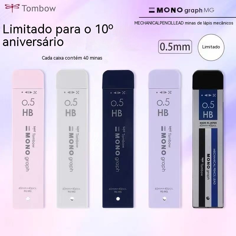 Japão Japão Japão TOMBOW Chumbo 10o aniversário Lápis mecânico limitado Chumbo não é fácil de quebrar Exame do aluno Esc