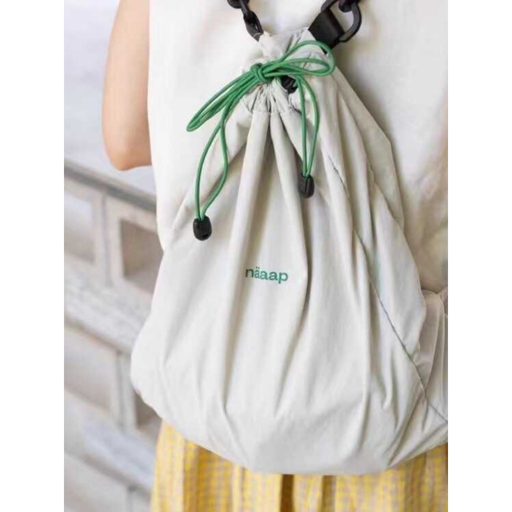 Parque de viagem ao ar livre de secagem rápida cor-bloqueio cordão mochila Commuter lazer cordão leve respirável saco de
