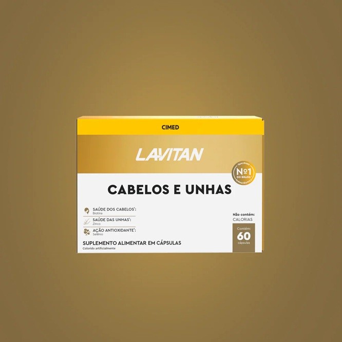 Lavitan Vitamina Para Cabelos E Unhas 60 Cáps Cimed