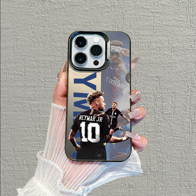 Capinha de Estrela do futebol número 10  Adequado Para iPhone 17 11 12 13 15 14 16 Pro Max XR XS Max Capa TPUchoque