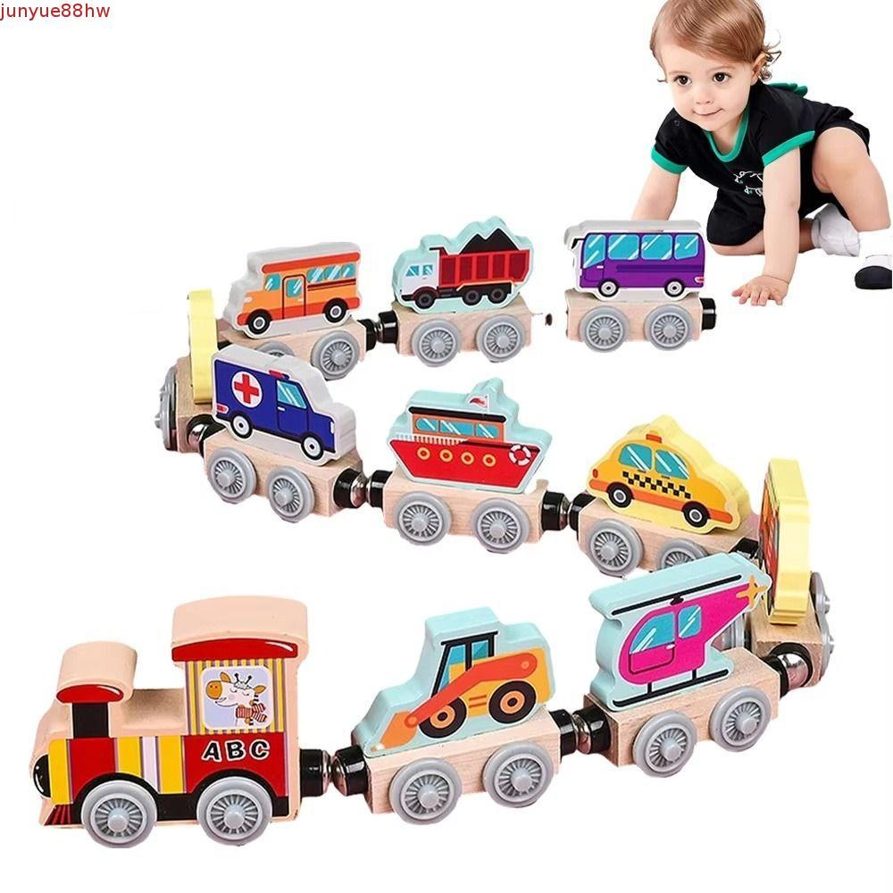 Brinquedos De Trem JUNYUE , Brinquedo De Frutas De Animais De Aprendizagem De Cognição , Blocos De Construção