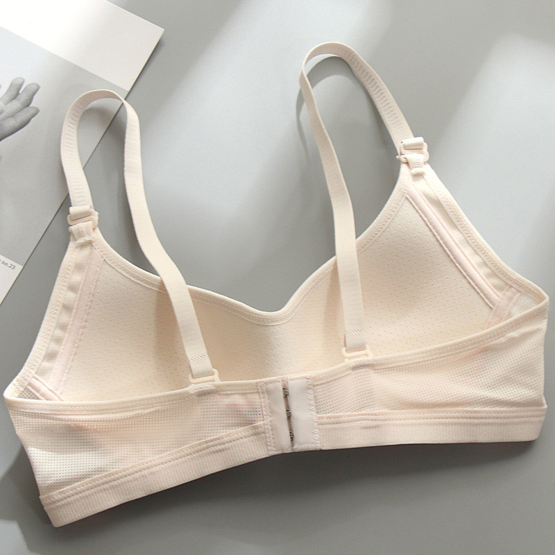 Algodão puro brilhante roupa interior feminina reunindo Anti-flacidez recebendo seios versão coreana simples estudantes 