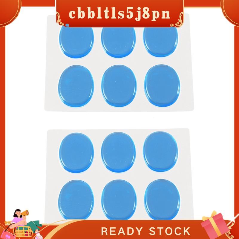 cbbltls5j8pn 12x Snare Drum Mute Pad Damper Gel Pads Silenciador Mudo Percussão Transparente (Azul)