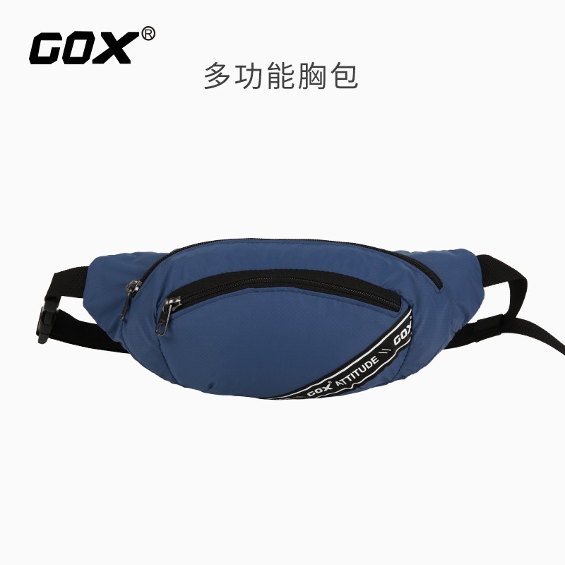 GOX Messenger Bag Trendy Homens Mulheres Commuter Peito Bolsa Cintura Esportes Lazer Diário Função de Um Ombro Novo Esti