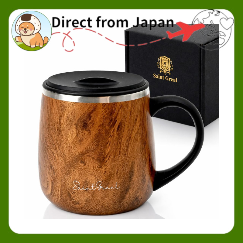 SaintGraal Mug Tumbler Vacuum Insulated with Lid, Keeps Drinks Hot or Cold, Stainless Steel Coffee Mug 320ml