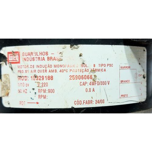 MOTOR CONDENSADORA  SPLIT WEG 10329188 ORIGINAL USADO