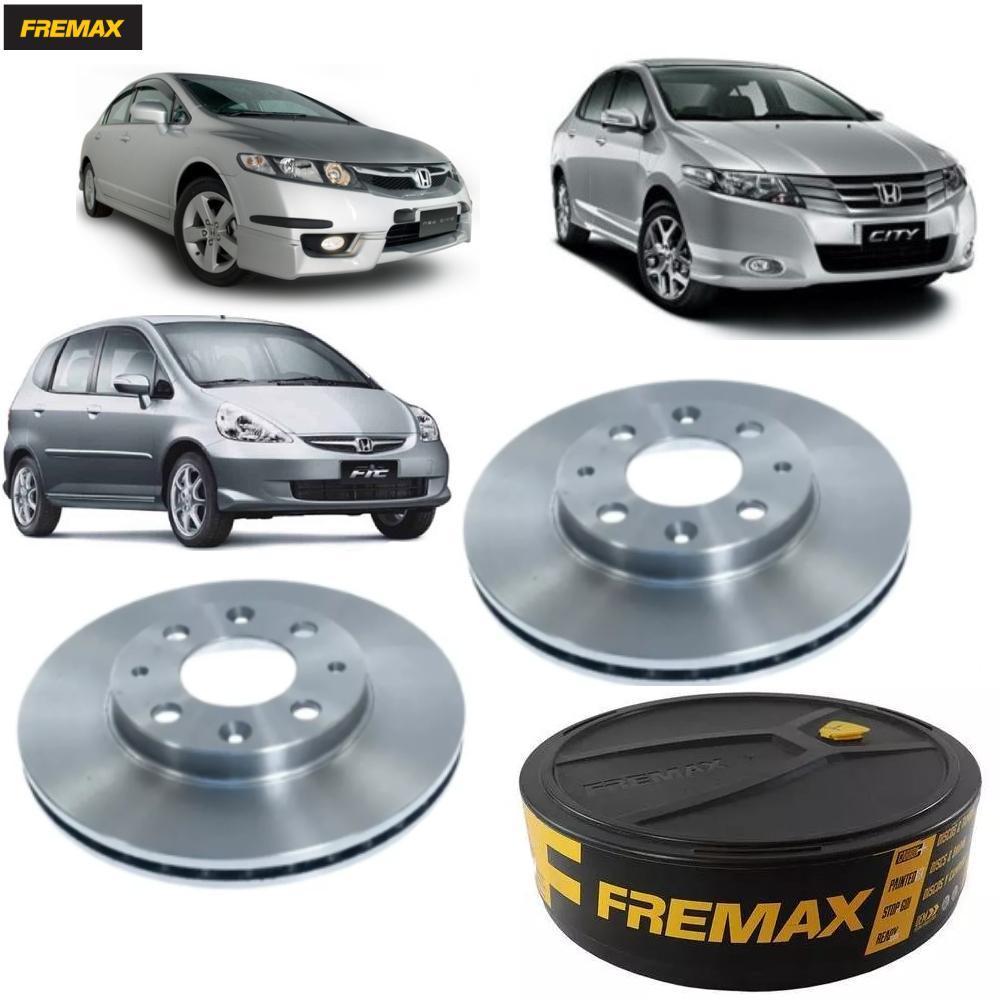 Par Disco Freio Honda City Fit Civic Original Fremax BD1700