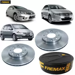 Par Disco Freio Honda City Fit Civic Original Fremax BD1700
