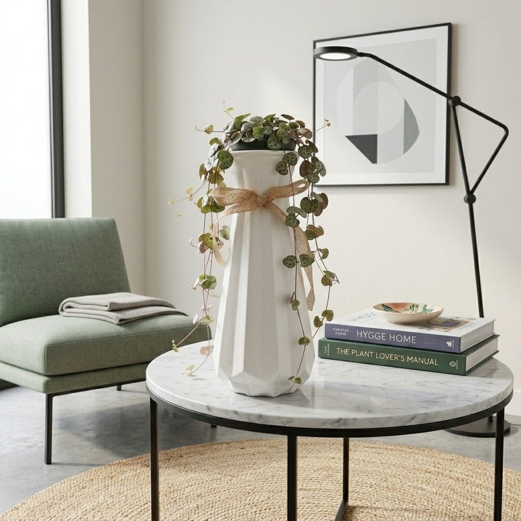 Vaso para Planta Decorativo Texturizado Moderno Escritório/Sala Castela · foto 2