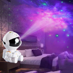 Astronauta Estrela de Segurar Astronauta Estrela de Projeção Quarto de Lâmpada Astronauta de Cabeceira Ornamentos Contro