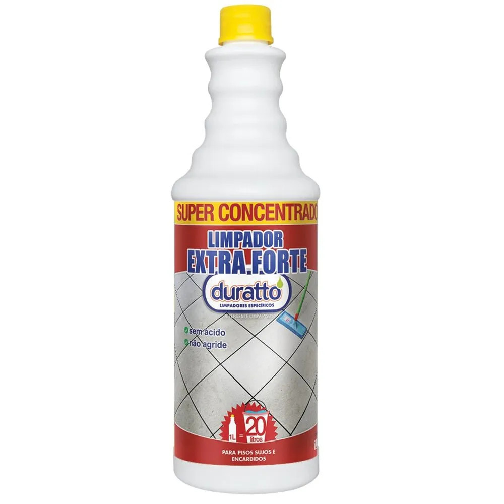 Limpador Extra Forte Duratto 1LT Super Concentrado Limpeza Pesada e Profunda Ideal para Restaurar SB