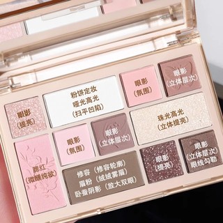 Nova venda quente novo5967 paleta de sombras fosco terra cor Blush luz reparação paleta tudo-em-um abrangente luz diária