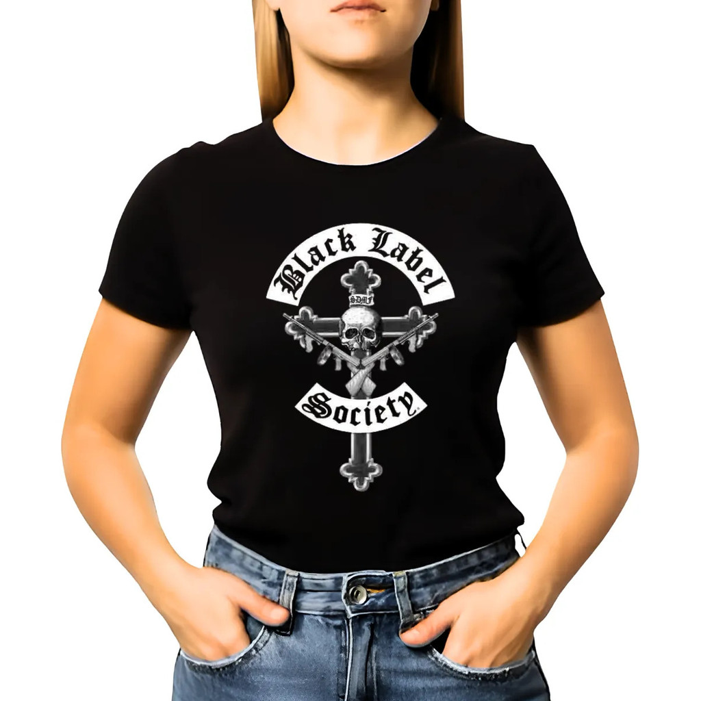 Camiseta Baby Look Feminina Banda Black Label Society Model9