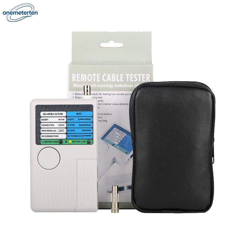 ONEME 4 Em 1 Testador De Cabo De Rede Telefônica Multifuncional RJ45/RJ11/USB/BNC LAN Cable Cat5 Cat6 Fio Tester
