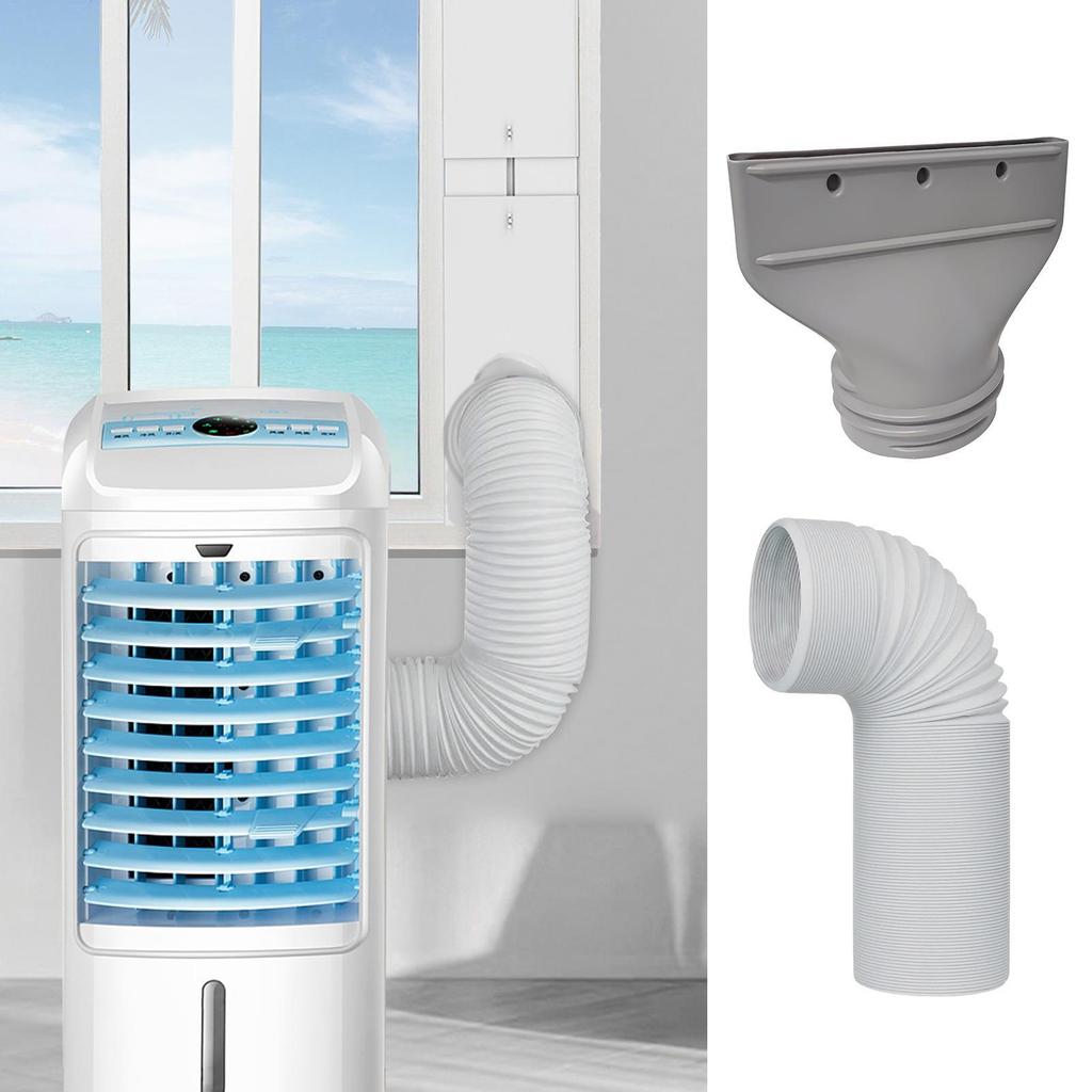 Acoplador De Mangueira De Escape Ac Portátil , Conector Ar Condicionado , Ajuste De 5.1 Pol . 5.9 De Diâmetro , Junta De