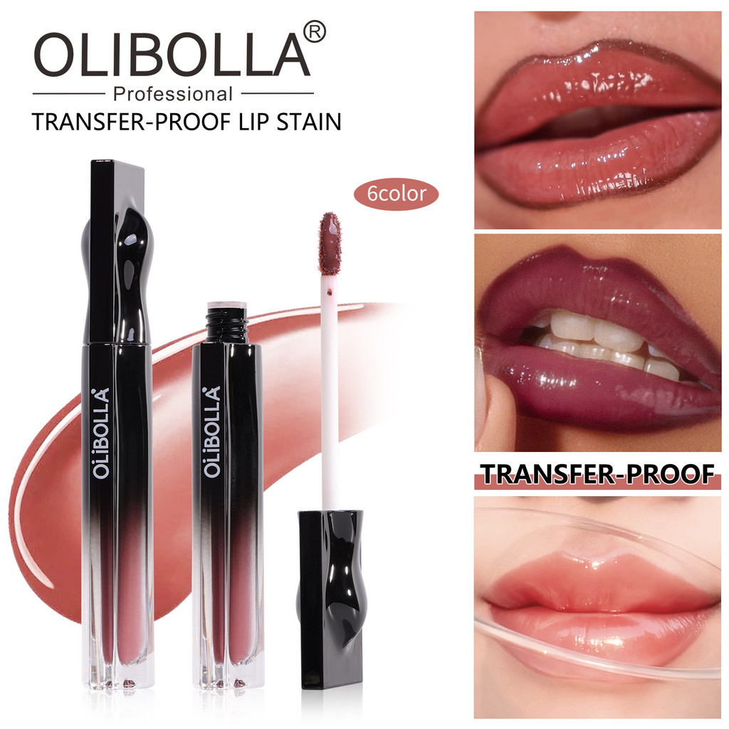Espelho labial brilhante à prova d'água, copo sem brilho, hidratante, estilo esmalte labial, atacado olibollaakf QLMN