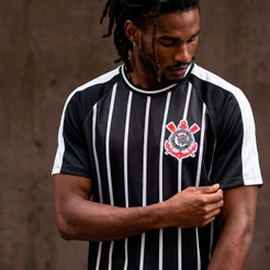 Camisa Corinthians Torcedor Clássica Dry Masculina Oficial