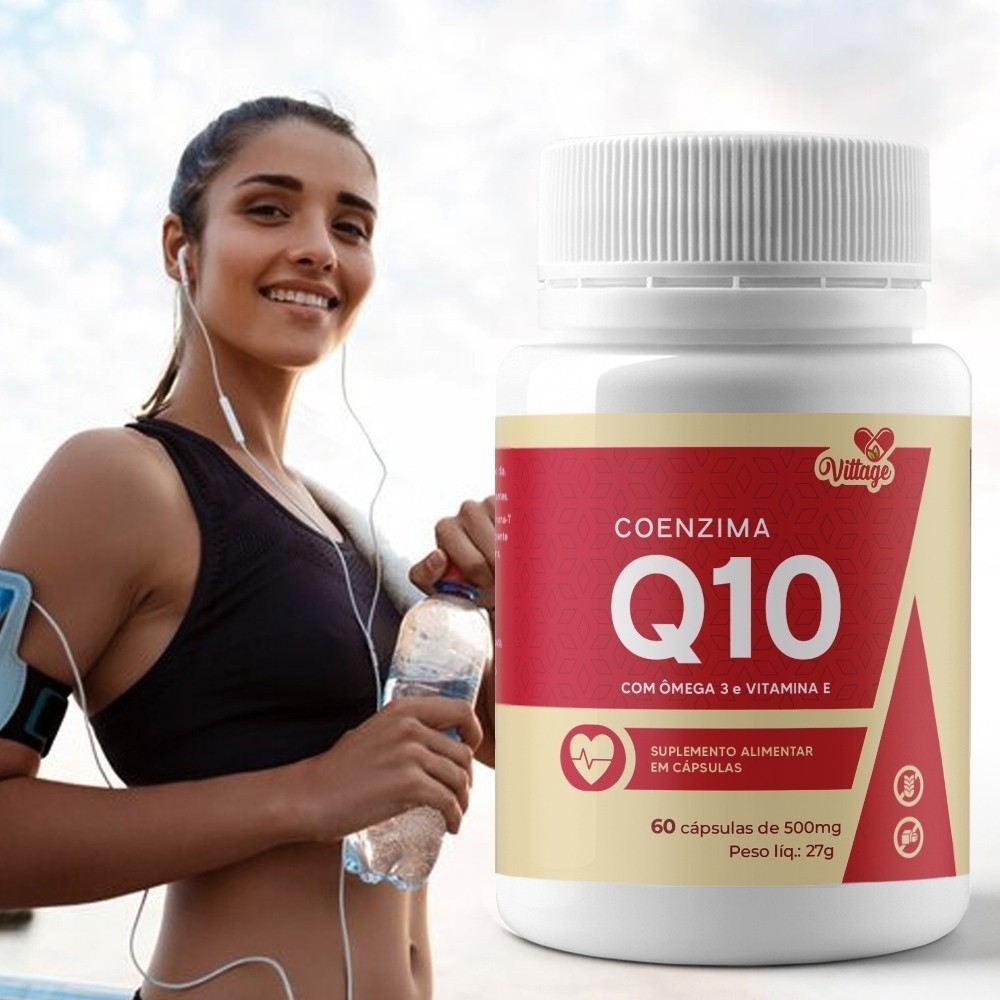 Coenzima Q10 VITTAGE C/Vit B2 e vitamina E 60 cáps Envio Imediato — imagem 2 de 2