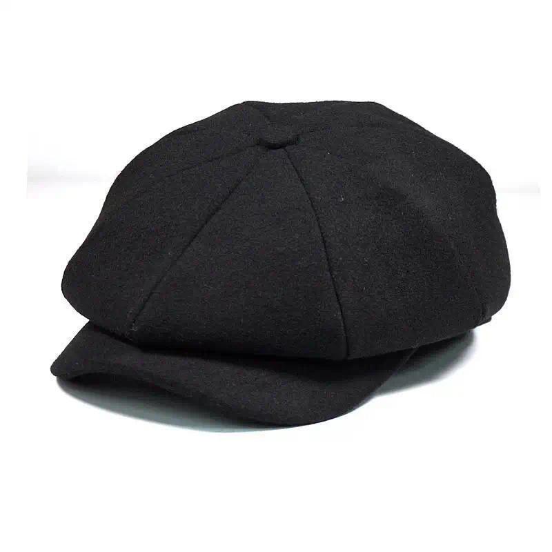 Masculino Plus Size Hera Chapéu Cabeça Grande Homem Feltro Newsboy Boné Pai Lazer Boina Bonés De Lã De Inverno Plana Oct