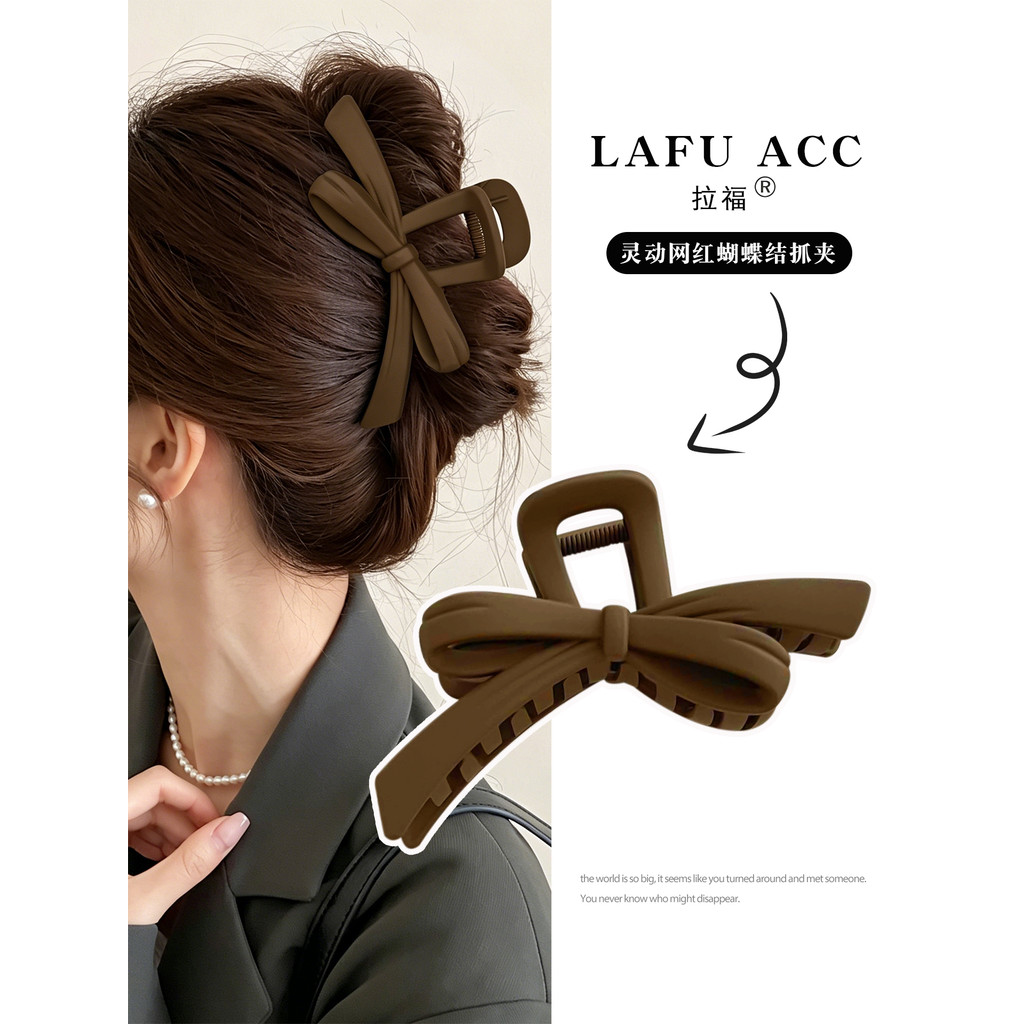 High-End arco grampo de cabelo feminino grande garra clipe volta cabeça Hairpin 2026 novo estilo cabelo tubarão clipe co
