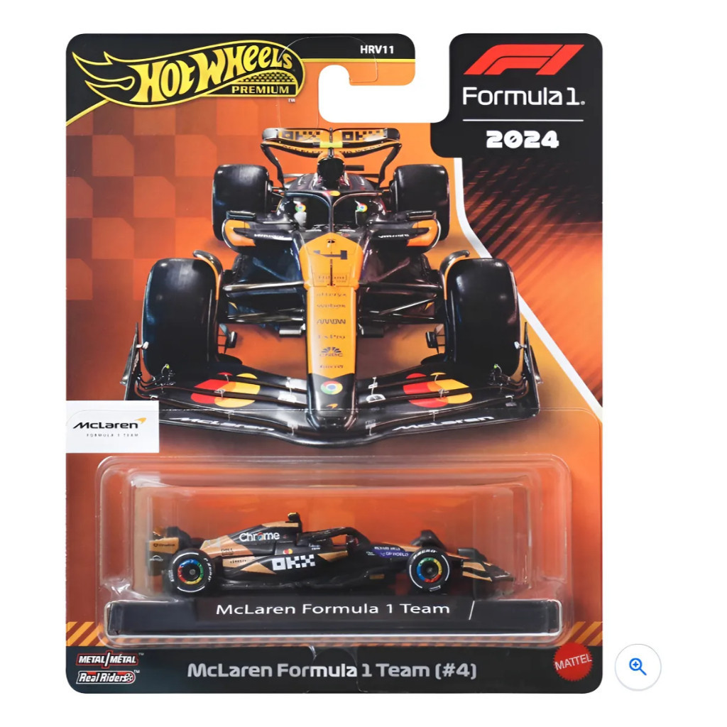 Hot Wheels F1 2024 McLaren #4 Lando Norris Colecionável