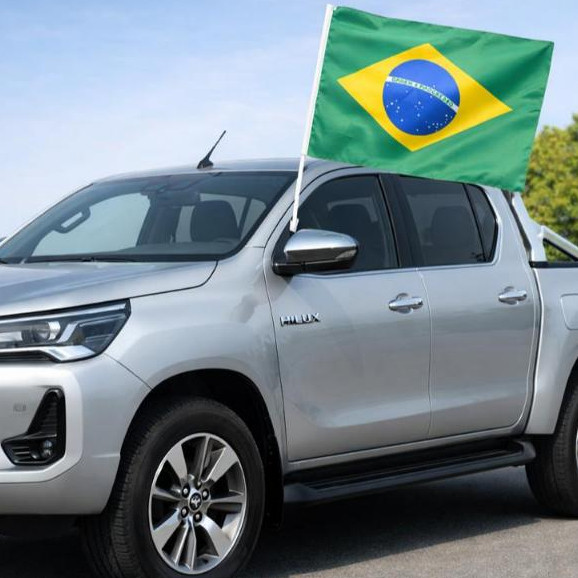 Bandeira do Brasil para Vidro de Carro – 45x30cm Torcida Copa do Mundo