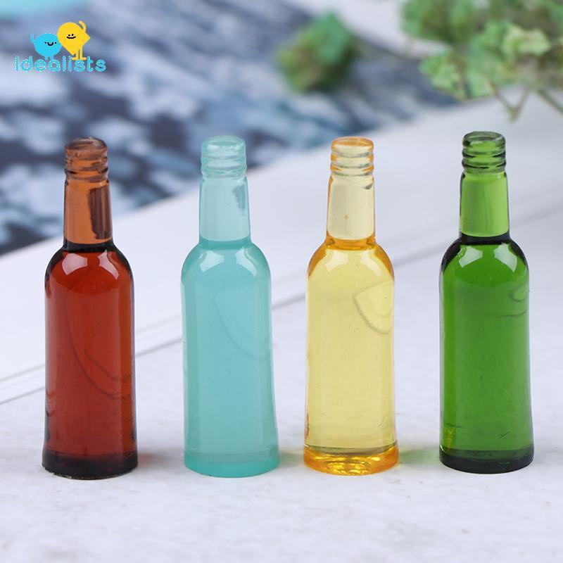 Idealistas 6 Peças 1 : 12 Casa De Bonecas Em Miniatura Garrafa De Bebida De Cerveja Boneca Acessórios De Cozinha Agradáv