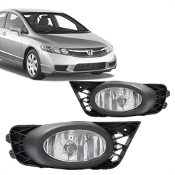 Farol Milha Civic 2009 2010 2011 Com Grade