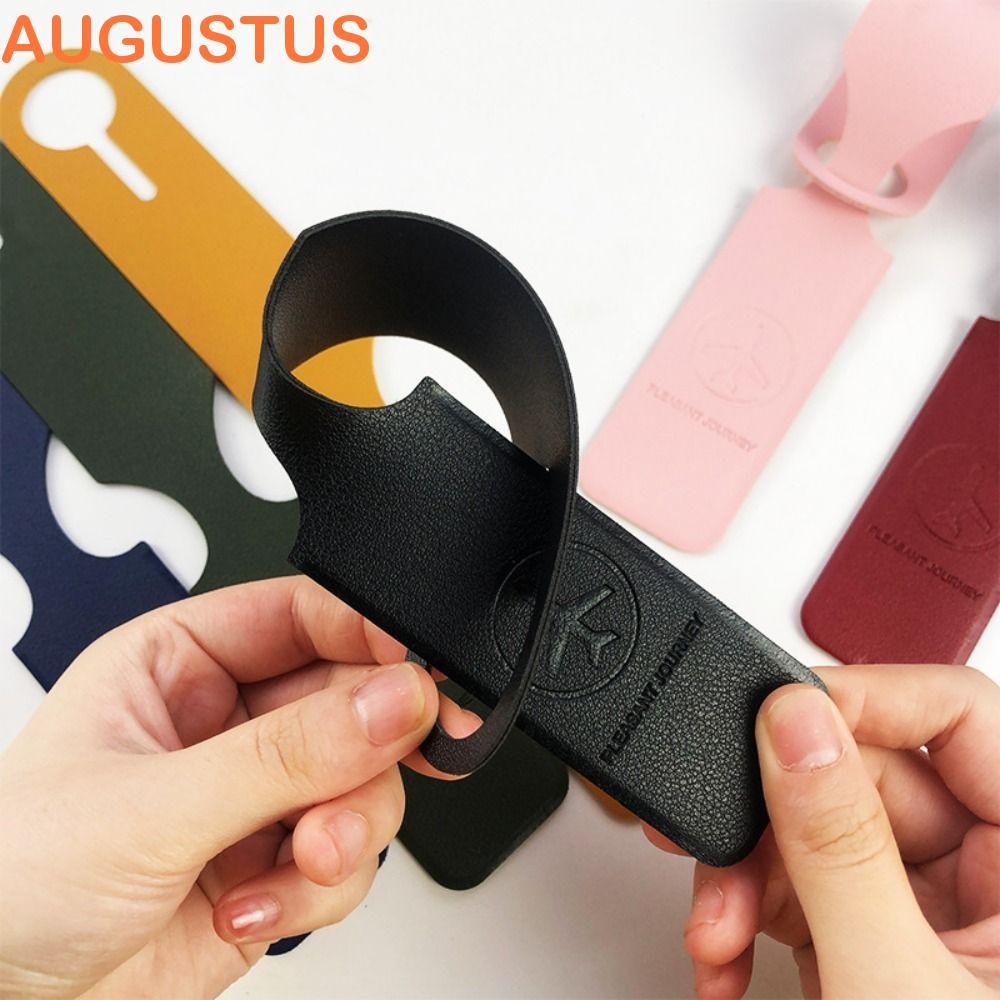 Etiqueta De Bagagem De Viagem AUGUSTUS Macia Unissex Colorida Endereço De Mala Bolsa Portátil Cartão De Embarque