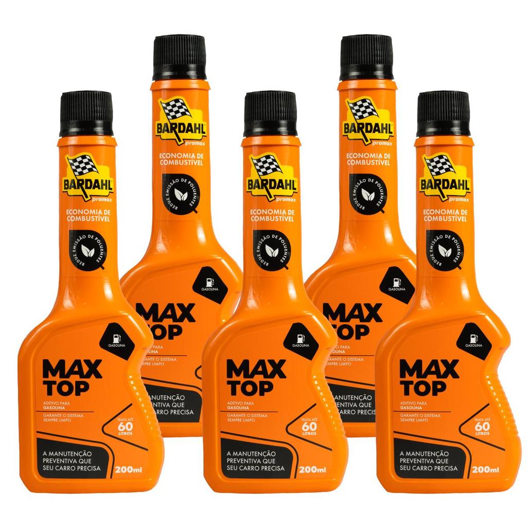 Aditivo Combustível Bardahl Max Top 200ml Kit 5 Un.